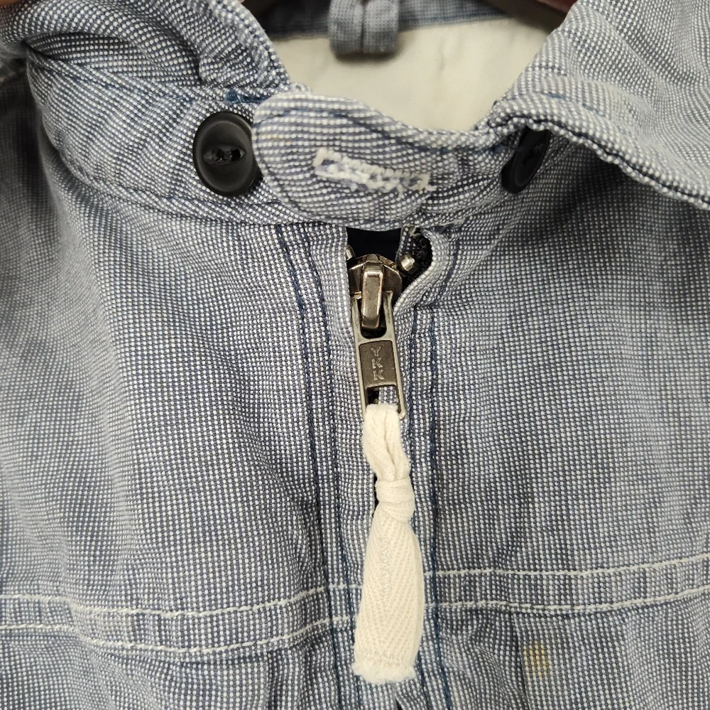 GAP Kids Blue/White 100% Cotton Jacket Size XXL, 14-16